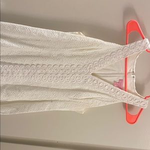 Lilly Pulitzer White V Neck Dress